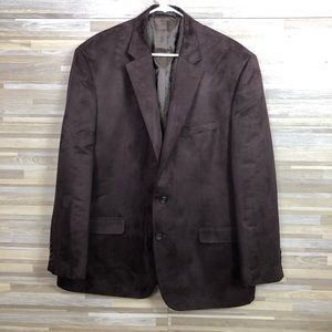 New Men’s 48R Vegan Suede Blazer